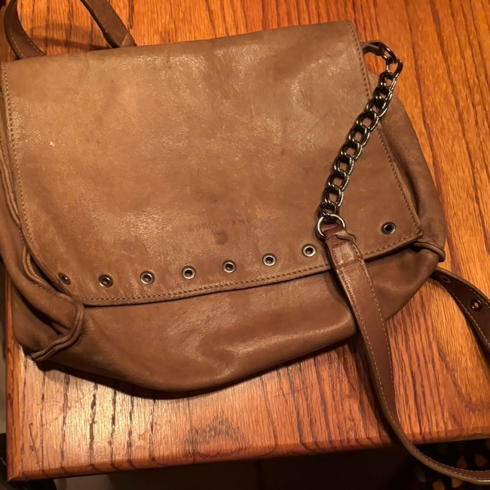 Longchamp leather bag.